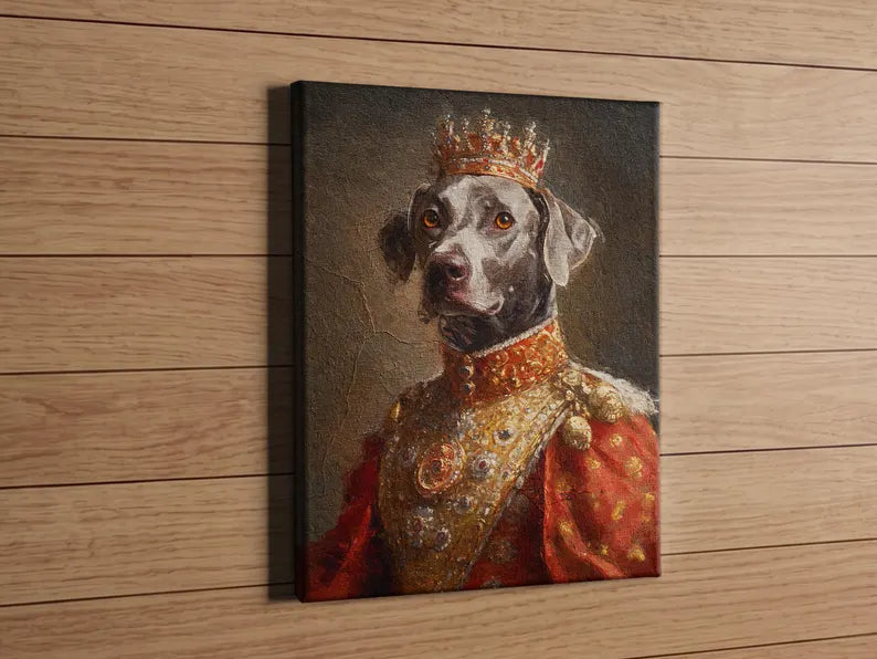 Royal Pet Portrait, Custom Oil Painting on Canvas, Personalized Pet Gift, King Queen Pet Art, Renaissance Pet Painting 13ed32fe-042e-4cce-b3cd-57c39a1ef946-trttr-1-.webp