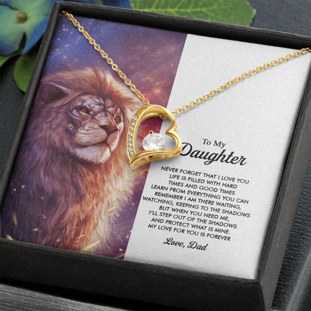 To My Daughter My Love For You Is Forever, Necklace With Message Card, For Daughter, For Daughter, From Dad To Daughter 1401.jpg