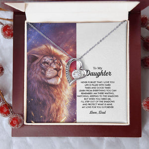 To My Daughter My Love For You Is Forever, Necklace With Message Card, For Daughter, For Daughter, From Dad To Daughter 1402.jpg