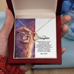 To My Daughter My Love For You Is Forever, Necklace With Message Card, For Daughter, For Daughter, From Dad To Daughter 1404.jpg