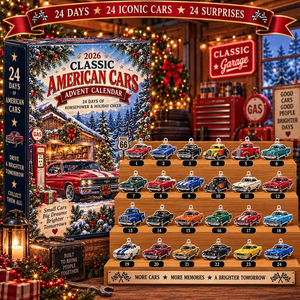 Classic American Cars Advent Calendar 2026, 24 Days Iconic Muscle Car Acrylic Charms Countdown, Car Guy Holiday Gift Box Ornament 140a9178-7129-411f-93f0-4e7d490a7d09-t-i-xu-ng-2-.png