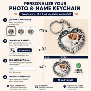 Angel Wings Pet Photo Keychain – Custom Photo + Name - Personalized Stainless Steel Keychain 1424b447-8003-439a-aa3e-1c7e62592aac.jpg