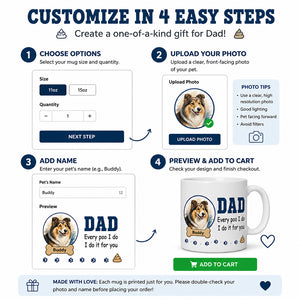 Funny Dog Dad Mug – “Every Poo I Do” with Custom Pet Portrait & Name - Personalized Mug 142a8f72-9c79-48b8-91d6-7ccd461b1cb6.jpg