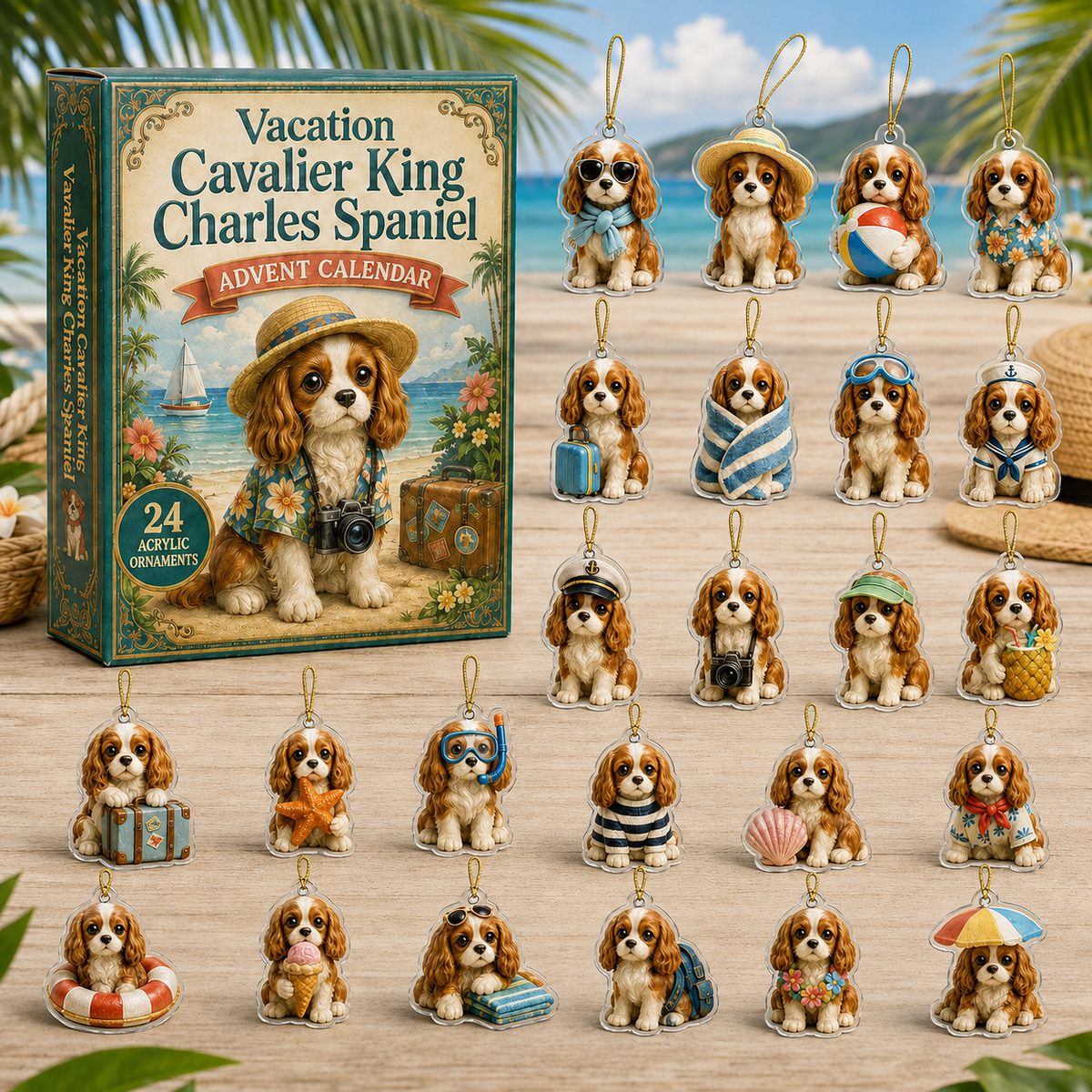 Vacation Cavalier King Charles Spaniel Advent Calendar 2026 - 24-Day Festive Countdown, Acrylic Charms Blind Box - Gift For Dog Lovers 1439c7a5-de56-482a-bf9a-5567ba2253c5-cavalier-king-box-charms.png