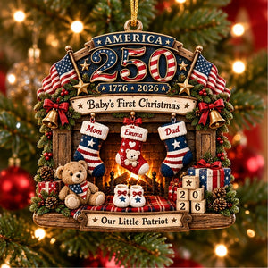 Personalized Baby’s First America 250 Christmas Ornament – Custom Name 1776–2026 Patriotic Baby Keepsake 143f325b-1fff-4af3-b091-dc19b63ff786-mockup_01_tree_hanging.jpg