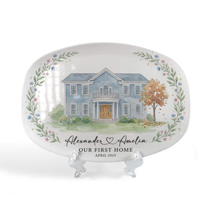 Personalized House Portrait Platter: Custom Home Watercolor, New Home Gift 1446fdaa-099c-4b32-86db-7002de4160a9-12.jpg