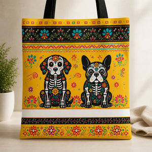Sugar Skull Dogs Personalized Photo Tote - Personalized AOP Tote 1450cec2-2d69-4116-adbd-e1772955e44d.jpg