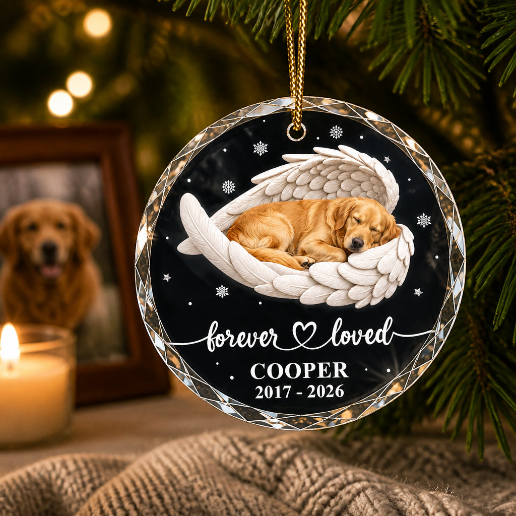 Forever Loved Pet Memorial Crystal Ornament - Personalized Crystal Ornament 14825171-d53a-4701-aec3-6ee479f2e664.jpg