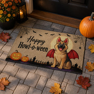 Happy Howl‑o‑ween Devil Dog Doormat - Doormat 148965ee-f850-48a2-8bac-6b72d58917c7.jpg