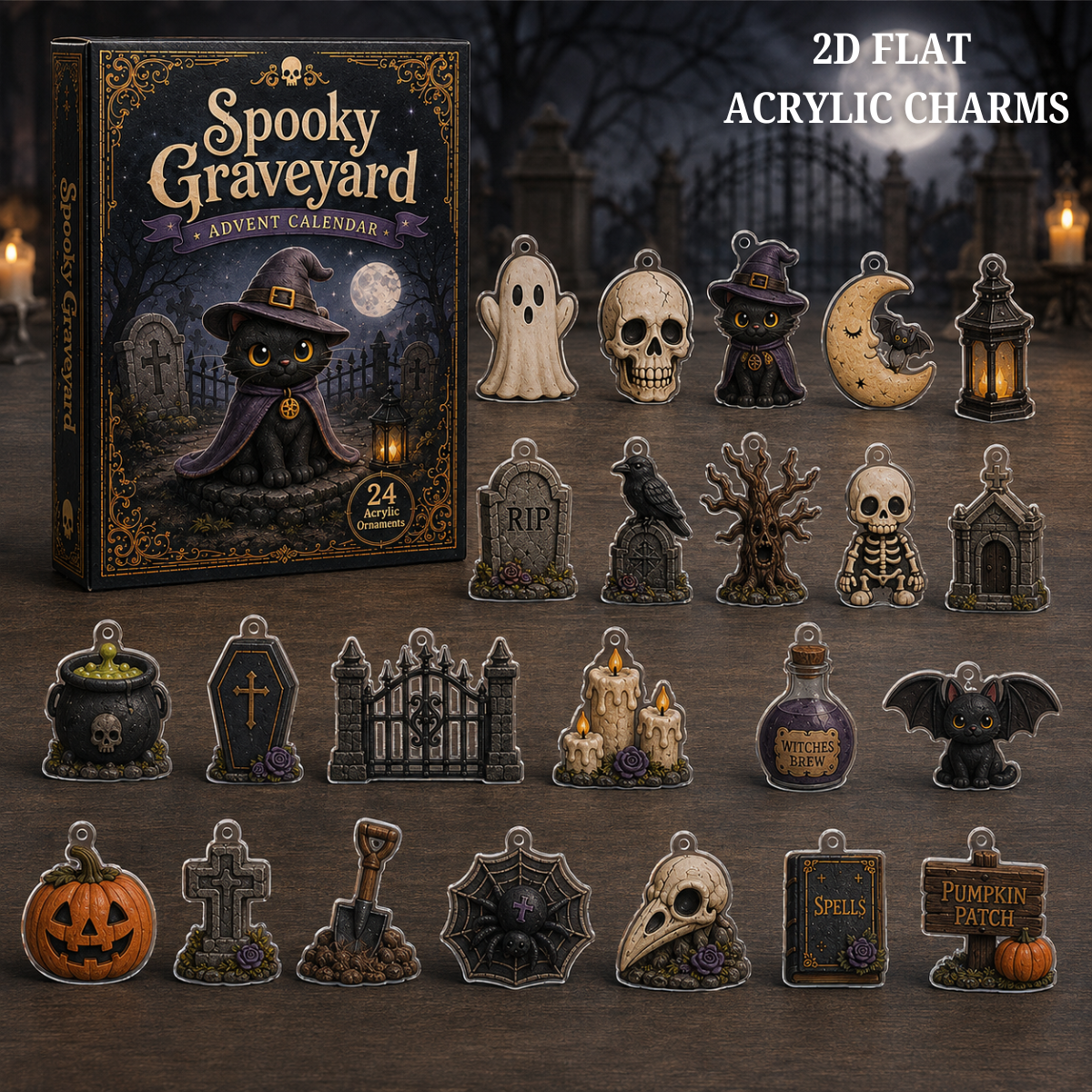 Spooky Graveyard Advent Calendar 2026 - 24-Day Festive Countdown, Acrylic Charms Blind Box - Gift For Halloween Lovers AC0HA013 14957ed9-e4ff-463a-9441-e49d547807b6-text.png
