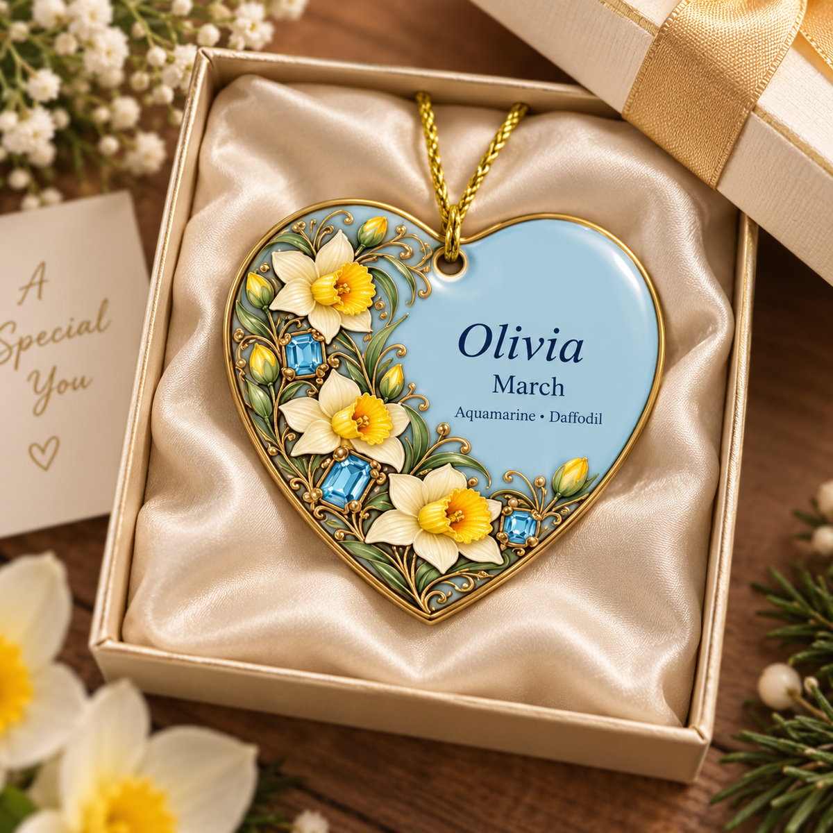 Birth Month Ornament, Personalized Heart Keepsake | Ceramic | Floral Birthstone Gift 149f7270-42ea-4954-b138-ac46faccbd7e-cff5d0f2-e643-4f5e-afc0-b7dbf6e07519.png