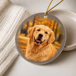 2-Sided Pet Memorial Photo Ornament – No Longer By My Side - Personalized Aluminum Ornament 149fb384-a99e-46eb-8169-2abb7c7d722e.jpg