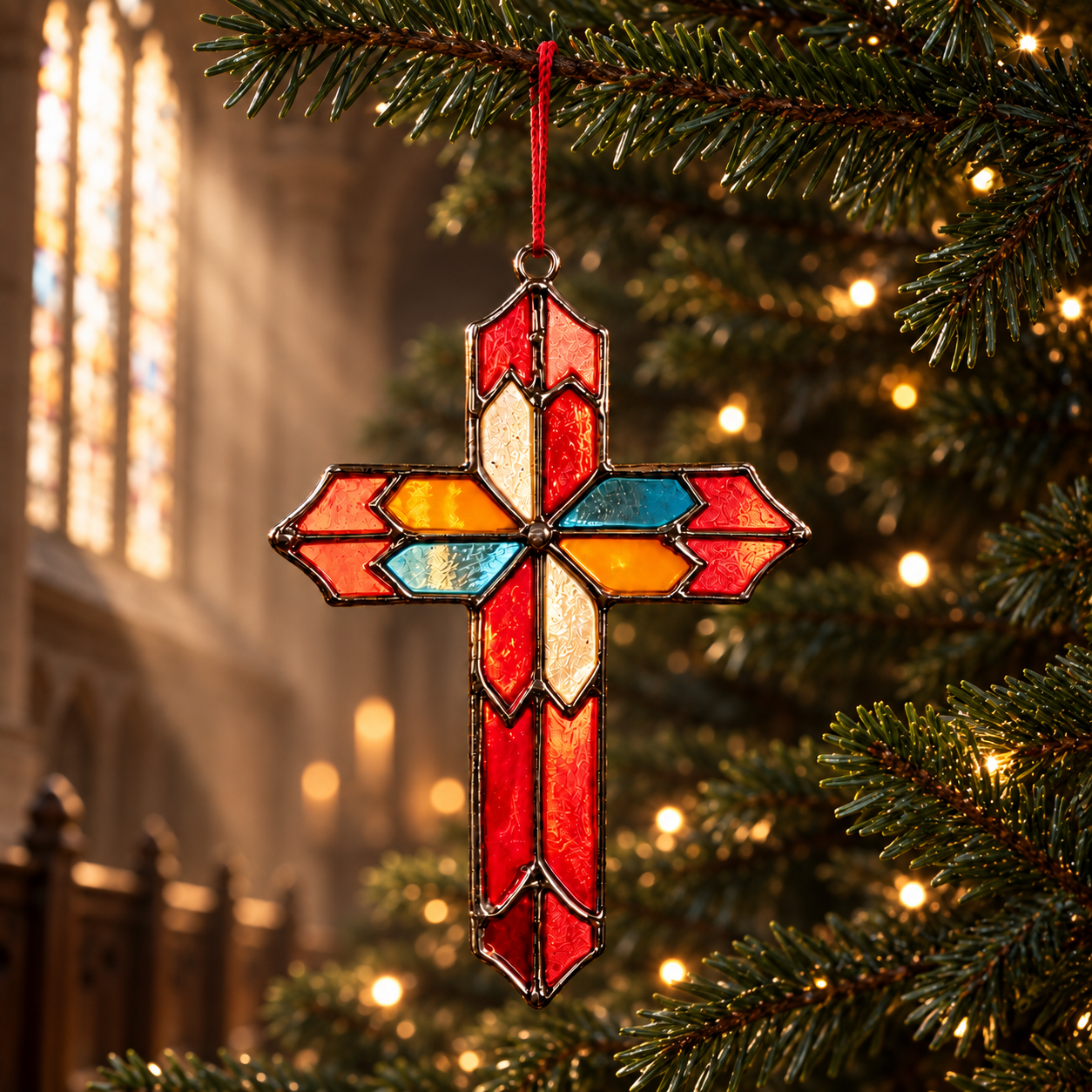 Christian Cross Stained Glass Suncatcher, Colorful Religious Faith Church Prayer Room Decor, Handmade Chapel Window Decor, Thanksgiving Gift, Christmas Gift 14a39715-2fb4-4e94-9a84-ef07b2d83bd6-Th-nh-gi-k-nh-m-u-tr-n-c-y-th-ng-Noel-2.png