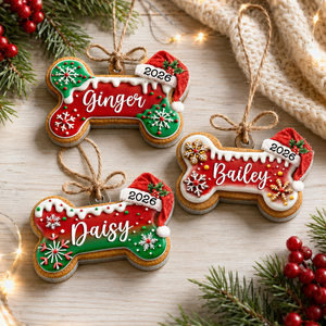 Custom Dog Bone Gingerbread Christmas Ornament, Custom Dog Ornament, Pet Ornament, Dog Lover Gift, New Dog Ornament, Christmas Decor 14a63559-29a4-477a-ad4d-a4d24f21c025-banner-1.png