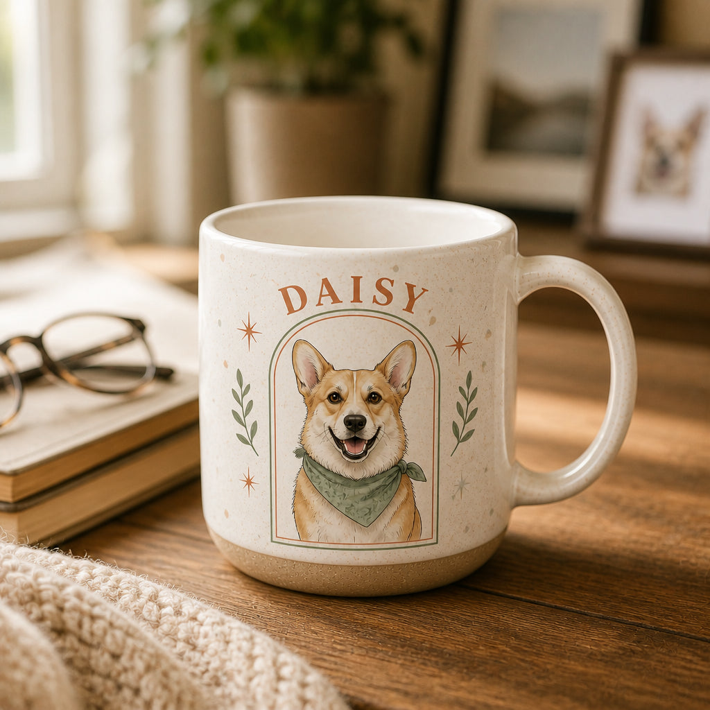 Custom Hand‑Drawn Pet Portrait Pottery Mug - Personalized Pottery Mug 14b78420-98d1-4390-87b4-a5b293828f50.jpg