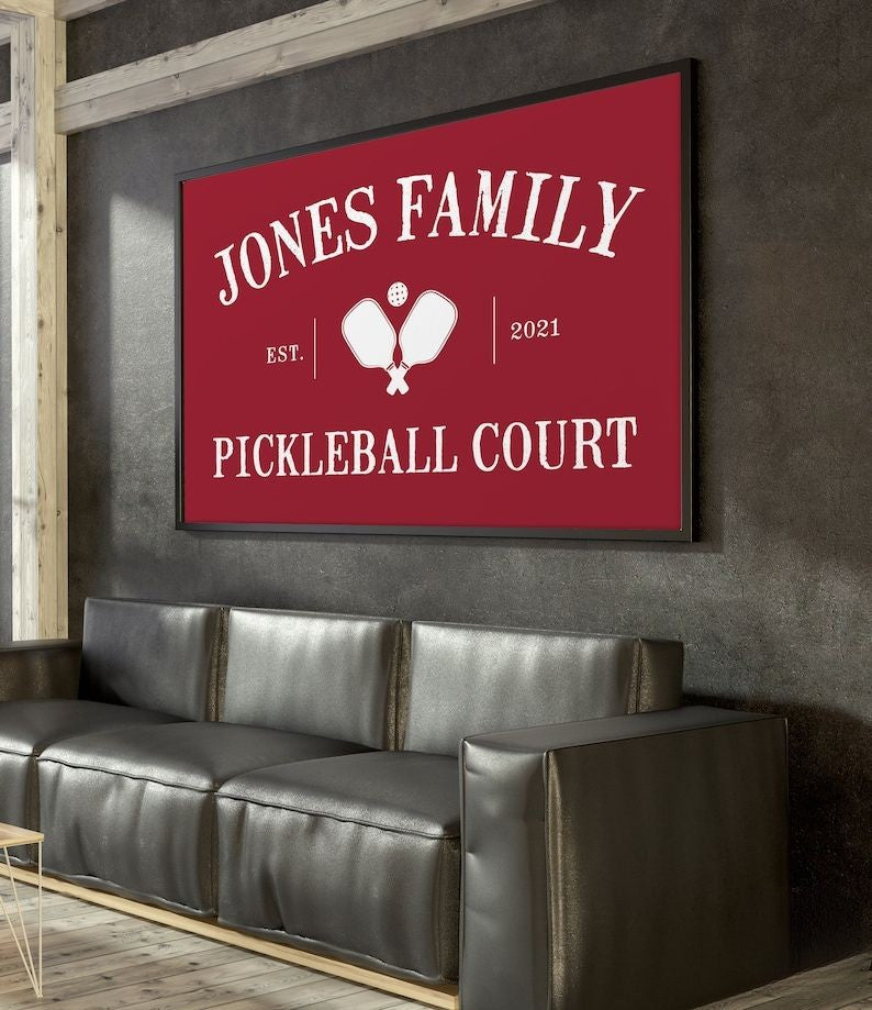 PICKLEBALL COURT Canvas, unique gift for pickleball addicts and pickleball enthusiasts, can be customized, pickleball gift for mother's day