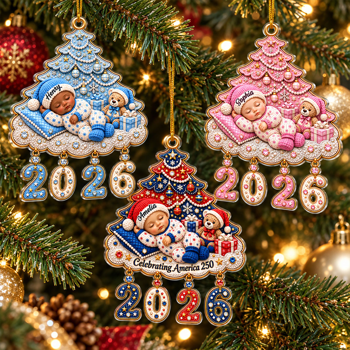 Christmas Baby Keepsake First Christmas Baby First Christmas 250th Ornament - Personalized Acrylic Ornament 14ca9d55-dd6d-481e-aacc-f8bac94809a9-1-1-.jpg