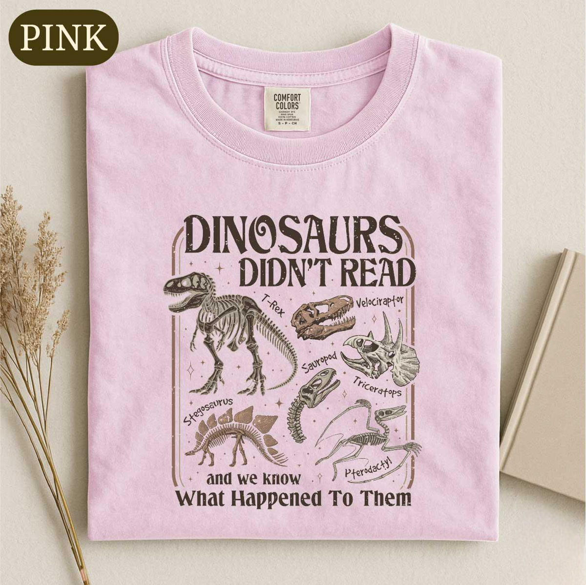 Dinosaurs Didn’t Read Shirt, Funny Dino Teacher Tee, Book Lover T-shirt, Librarian Literacy Sweatshirt, Dinosaurs Bookish Gift For Reader 14cb8471-bb23-4529-bc7e-c31ce78d1bb4-banner-3.png