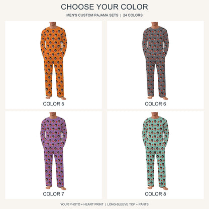 Custom Face Couple Pajamas, Personalized Photo Pajama Set for Men and Women, Matching PJs, 24 Colors, Anniversary Gift 14cd6519-4382-4fc4-8f73-1b24ed82d37f-il_fullxfull.8565568824_jgz6.jpg