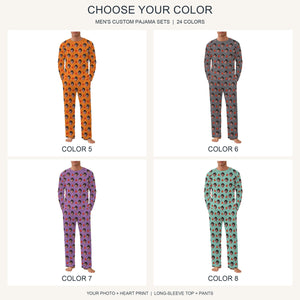 Custom Face Couple Pajamas, Personalized Photo Pajama Set for Men and Women, Matching PJs, 24 Colors, Anniversary Gift 14cd6519-4382-4fc4-8f73-1b24ed82d37f-il_fullxfull.8565568824_jgz6.jpg