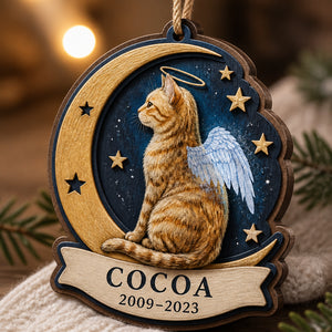 Angel Cat Memorial – Layered Wood Ornament with Name & Years - Personalized 3-Layered Wood Ornament 14e77e0a-e074-430e-8c96-8ef48f5b1bd7.jpg