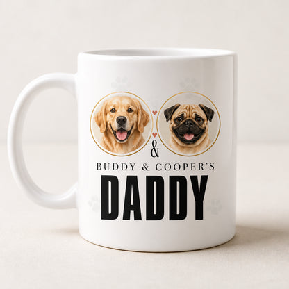 Custom Pet Portrait Mug - “Buddy & Cooper’s Daddy” - Personalized Mug 150751a1-6fc3-47c7-bacc-598beede63f4.jpg