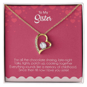 To My Sister I Love You Necklace With Message Card, Birthday Gift For Sister, Meaningful Gift For Sister, Love From Sis. 1523.jpg