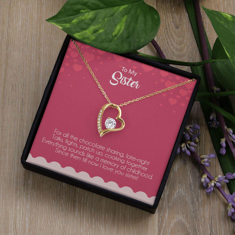 To My Sister I Love You Necklace With Message Card, Birthday Gift For Sister, Meaningful Gift For Sister, Love From Sis. 1524.jpg