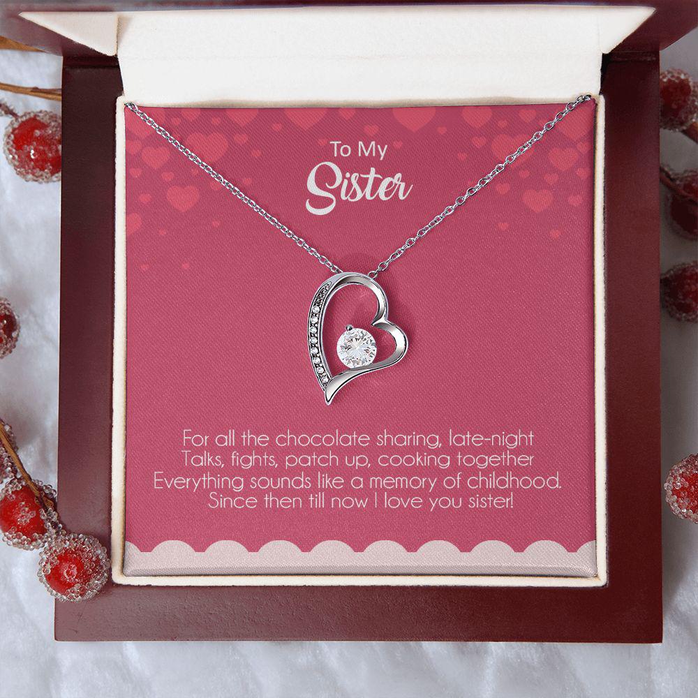 To My Sister I Love You Necklace With Message Card, Birthday Gift For Sister, Meaningful Gift For Sister, Love From Sis. 1525.jpg