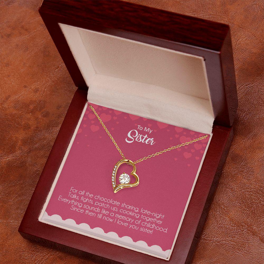 To My Sister I Love You Necklace With Message Card, Birthday Gift For Sister, Meaningful Gift For Sister, Love From Sis. 1526.jpg
