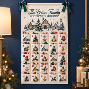 Personalized Christmas Advent Calendar, Winter Village Canvas Wall Hanging with 25 Pockets, Reusable Family Name Countdown and Holiday Decor 152abf38-e147-4dfe-aeed-328cc993969a-il_1588xN.8601262329_g2kb.jpg