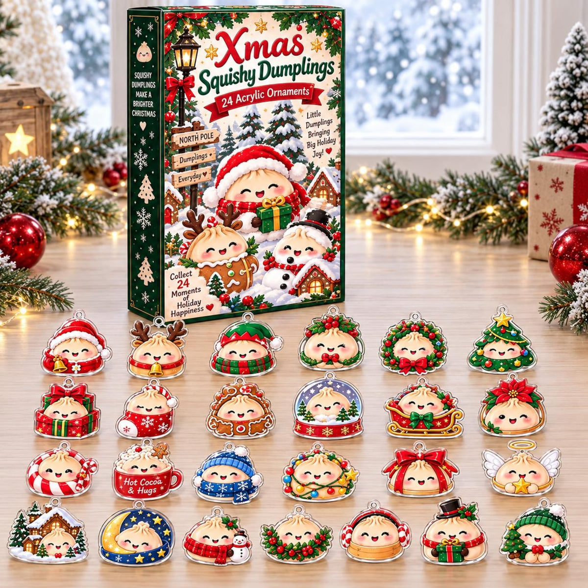 Christmas Blind Box Advent Calendar, 24 Acrylic Dumpling Charms, Cute Food Ornament Set, Holiday Countdown Collector Gift Box 2026 15367ab6-baa3-4ae9-a655-c25a888c6923-il_1588xN.8520816538_39jk.jpg
