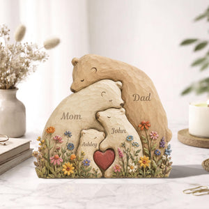 Personalized Bear Family Wooden Block, Custom Name Family Sign Home Decor, Mother's Day Keepsake, Father's Day Gift From Kids, Family Plaque 1545189e-0803-4b44-8943-5d30fd701bc1-3.jpg