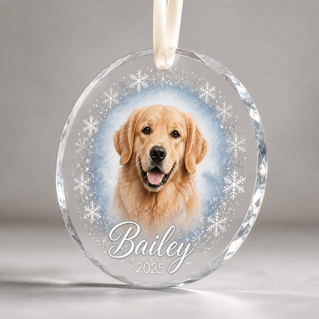 Custom Pet Photo Transparent Acrylic Ornament – Name & Year Snowflake Wreath - Personalized Transparent Acrylic Ornament 1550300d-7683-4d74-85bb-2c4686f20d79.jpg