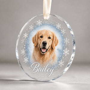 Custom Pet Photo Transparent Acrylic Ornament – Name & Year Snowflake Wreath - Personalized Transparent Acrylic Ornament 1550300d-7683-4d74-85bb-2c4686f20d79.jpg
