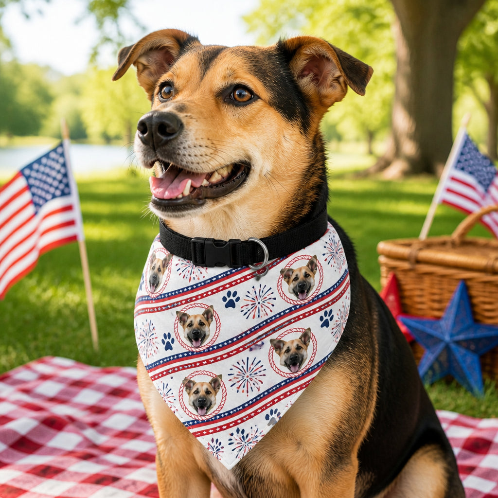 Patriotic Pet Photo Bandana - Personalized Pet Bandana Collar With Adjustable Buckle 157beb0e-b076-4bd7-bad6-bc394c2c4ac8.jpg