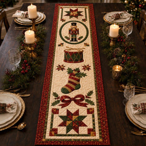 Christmas Quilted Table Runner, Traditional Red Green Holiday Table Decor, Holiday Winter Dining Table Decor, Festive Farmhouse Xmas Decor 157e34a1-65db-42b2-8bf2-7242fec17810-1.jpg