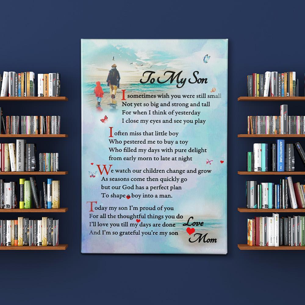 Gift For Son Portrait Canvas To My Son Love Mom Beach Home Decor Wall Art Visual Art 1598332059588.jpg