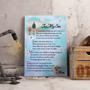 Gift For Son Portrait Canvas To My Son Love Mom Beach Home Decor Wall Art Visual Art 1598332059654.jpg