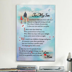 Gift For Son Portrait Canvas To My Son Love Mom Beach Home Decor Wall Art Visual Art 1598332059712.jpg