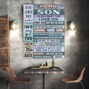 Gift For Son Portrait Canvas To My Son You Are My Sunshine Home Decor Wall Art Visual Art 1598332094575.jpg