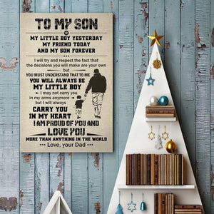 Gift For Son Portrait Canvas To My Son My Little Boy Yesterday My Friend Today And My Son Forever Home Decor Wall Art Visual Art 1598332094623.jpg
