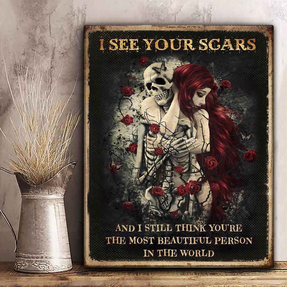 Gift For Couple Portrait Canvas I See Your Scars Skull Couple For Wife Husband Home Decor Wall Art Visual Art 1598332096338.jpg
