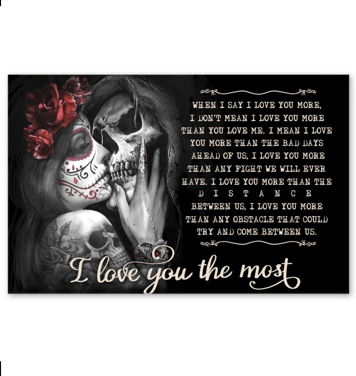 Gift For Couple Canvas Romantic Gift skull flower i love you the most couple,for her for him 1598332096753.jpg