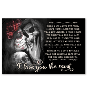Gift For Couple Canvas Romantic Gift skull flower i love you the most couple,for her for him 1598332096864.jpg