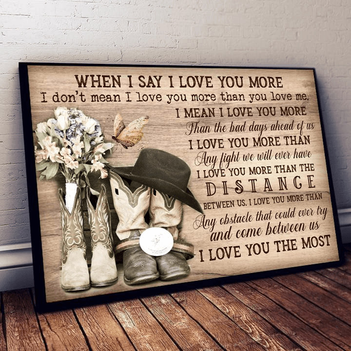 Gift For Couple Landscape Canvas Country Living When I Say I Love You More Home Decor Wall Art Visual Art Gift For Couple Valentine's Day 1598332099947.jpg