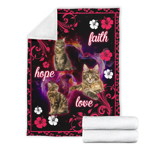 Maine Coons Faith Hope Love Fleece Blanket - Quilt Blanket 1598332100154.jpg