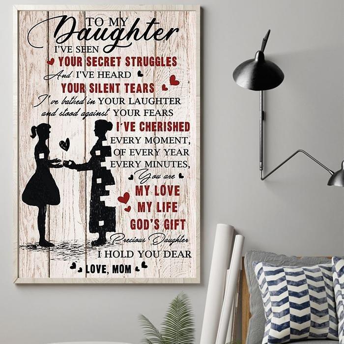 Mom To Daughter My Love, My Life, Gods Gift Canvas 1598332101391.jpg