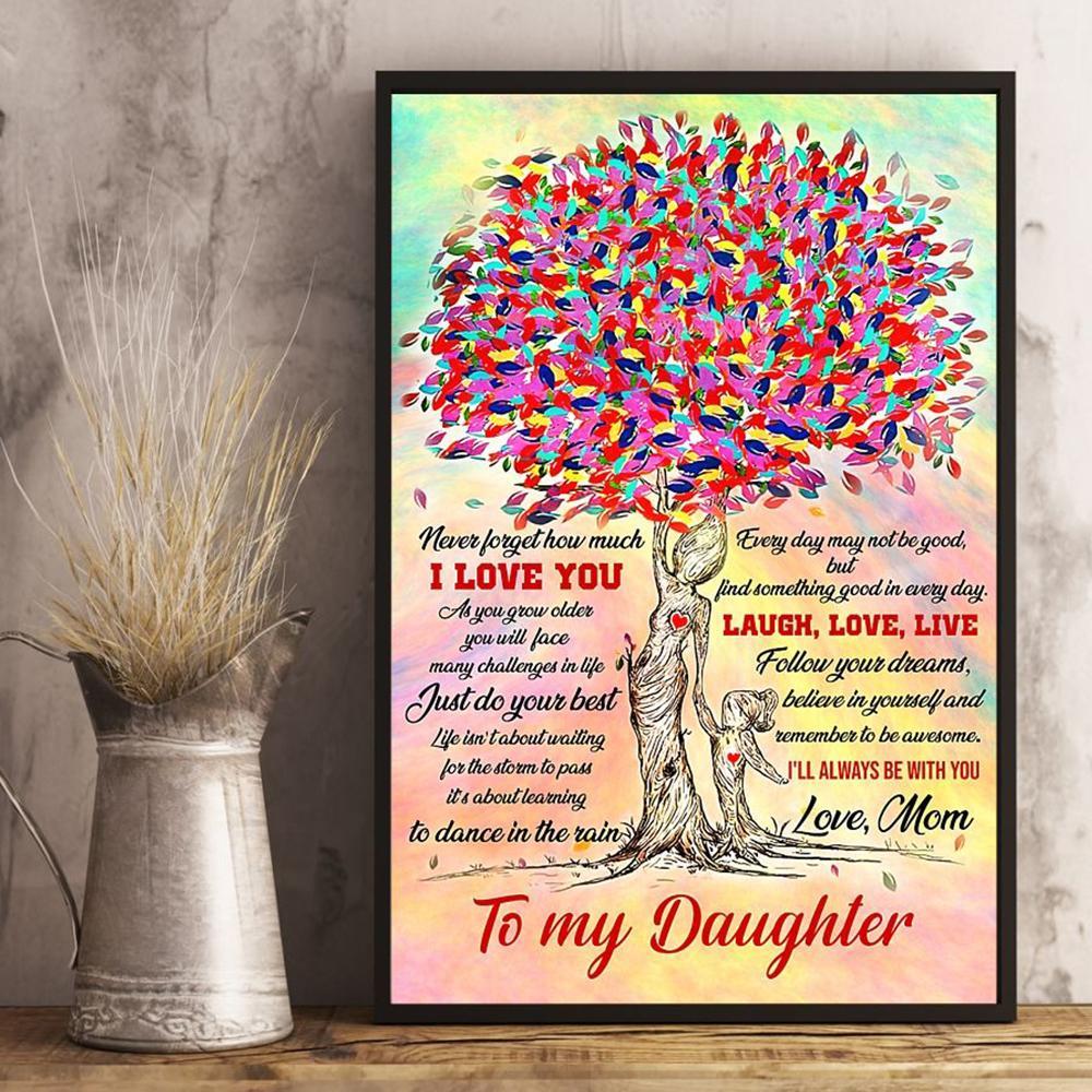 Gift For Daughter Canvas Mom To Daughter Laugh Love Live 1598332104463.jpg