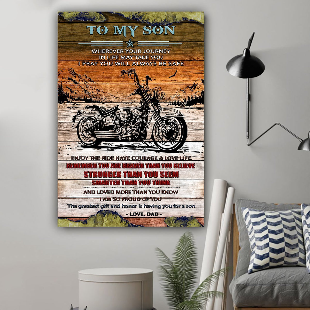 Biker Dad to Son I am so proud of you Portrait Canvas gifts for boys, christmas gift for boys, christmas gifts for teen boys, gift guide for boys 1598332106231.jpg